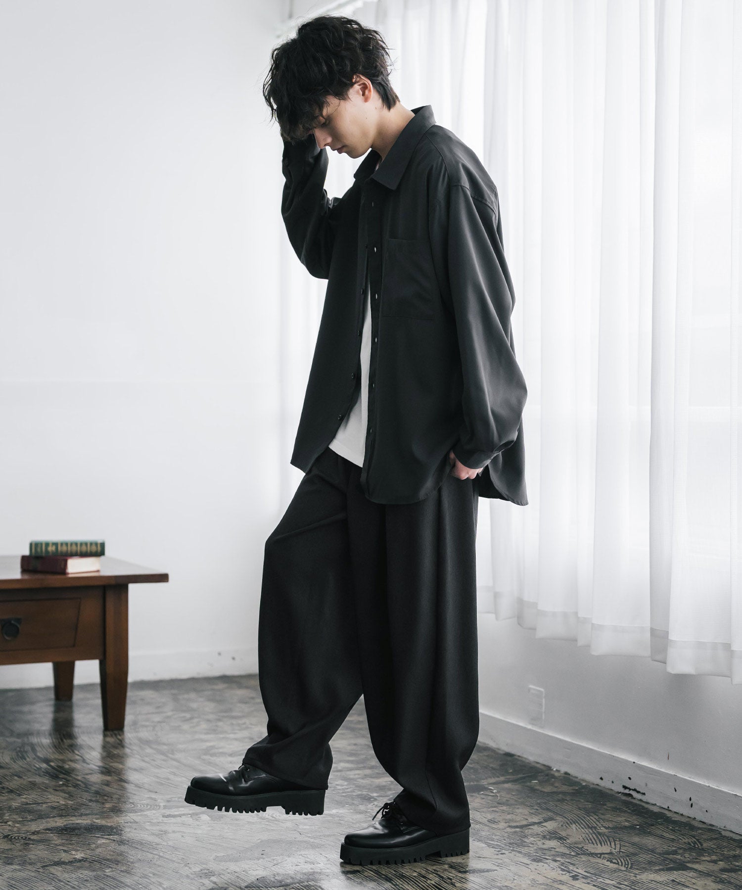 サージツイル2タックイージーワイドバルーンパンツ 15187