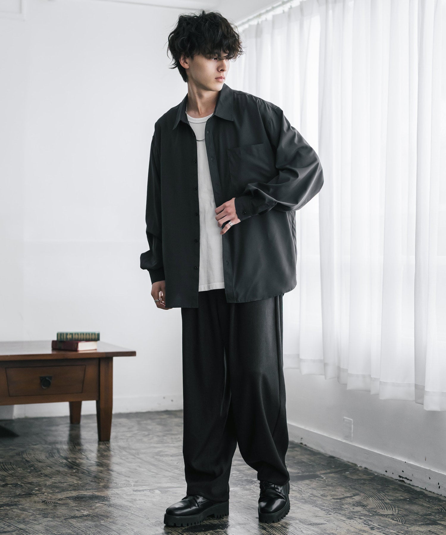 サージツイル2タックイージーワイドバルーンパンツ 15187