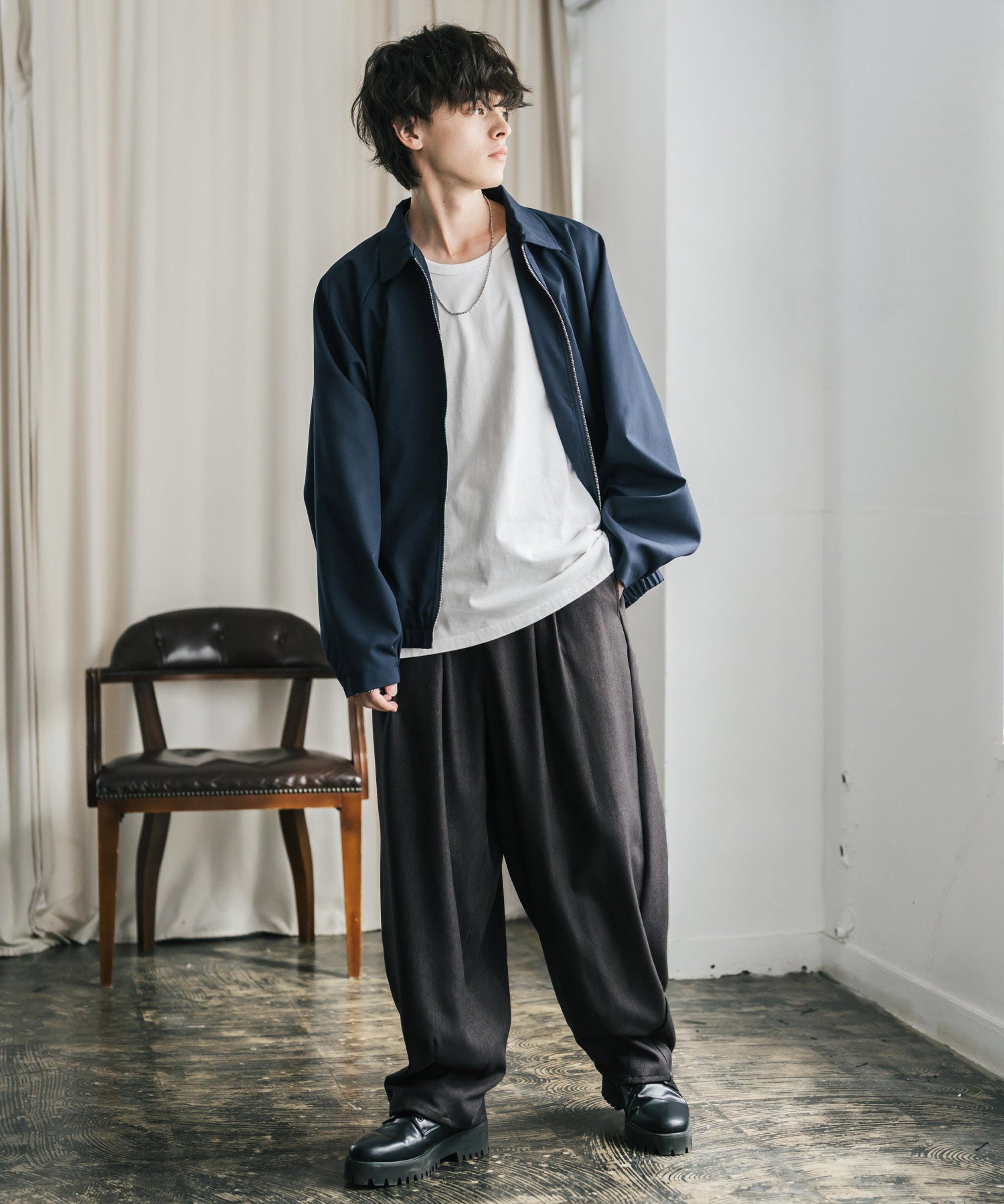 サージツイル2タックイージーワイドバルーンパンツ 15187