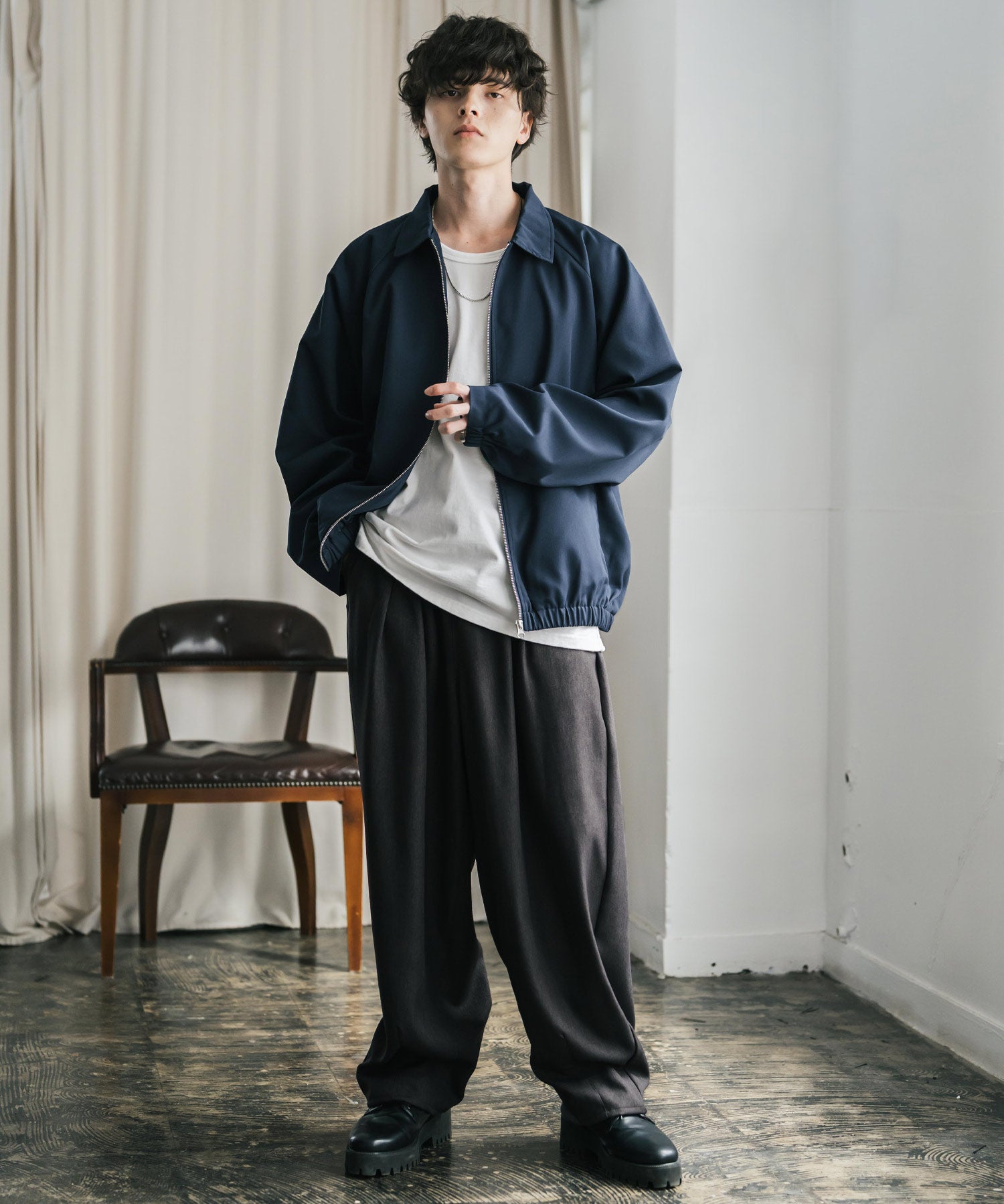 サージツイル2タックイージーワイドバルーンパンツ 15187