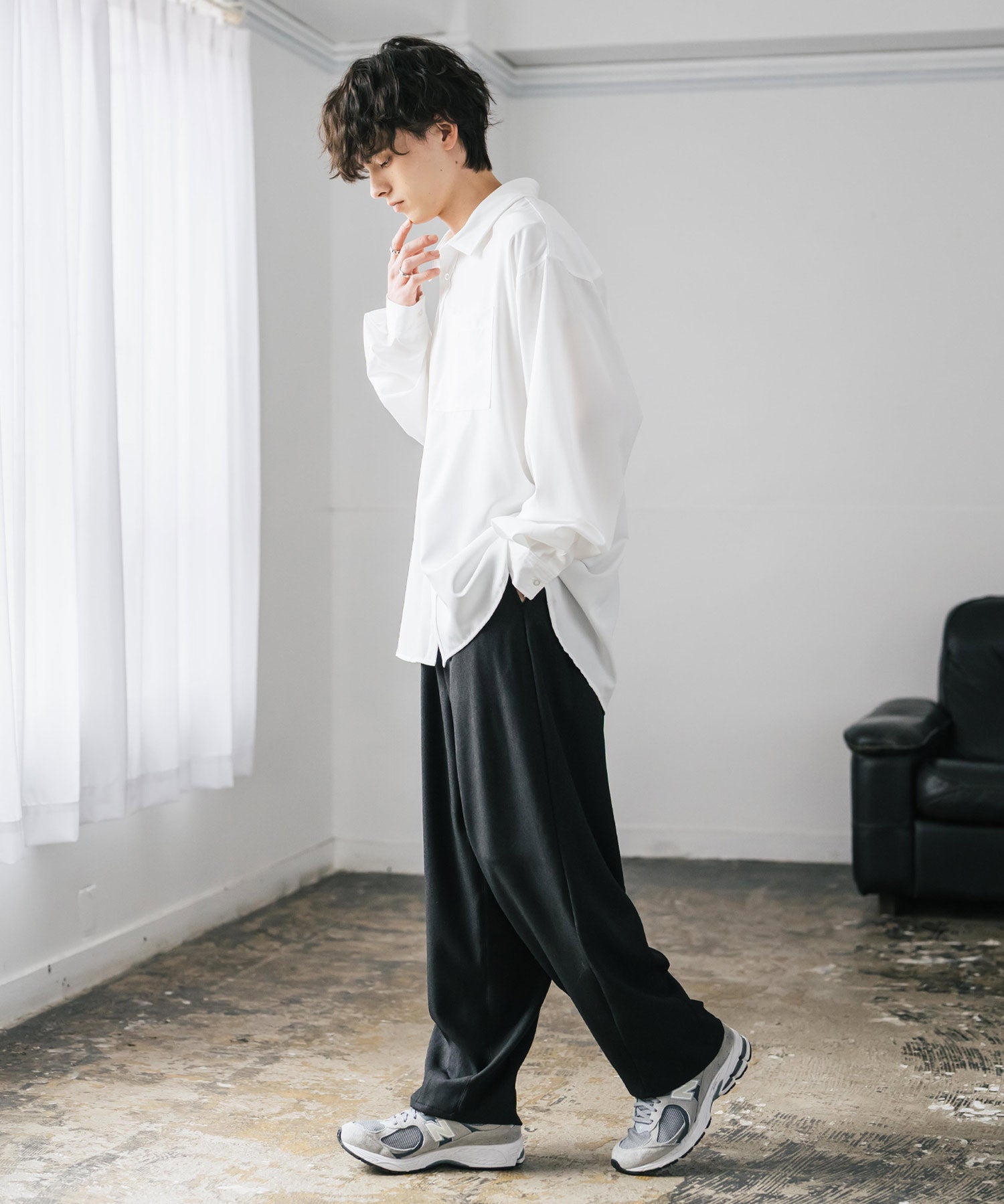 サージツイル2タックイージーワイドバルーンパンツ 15187