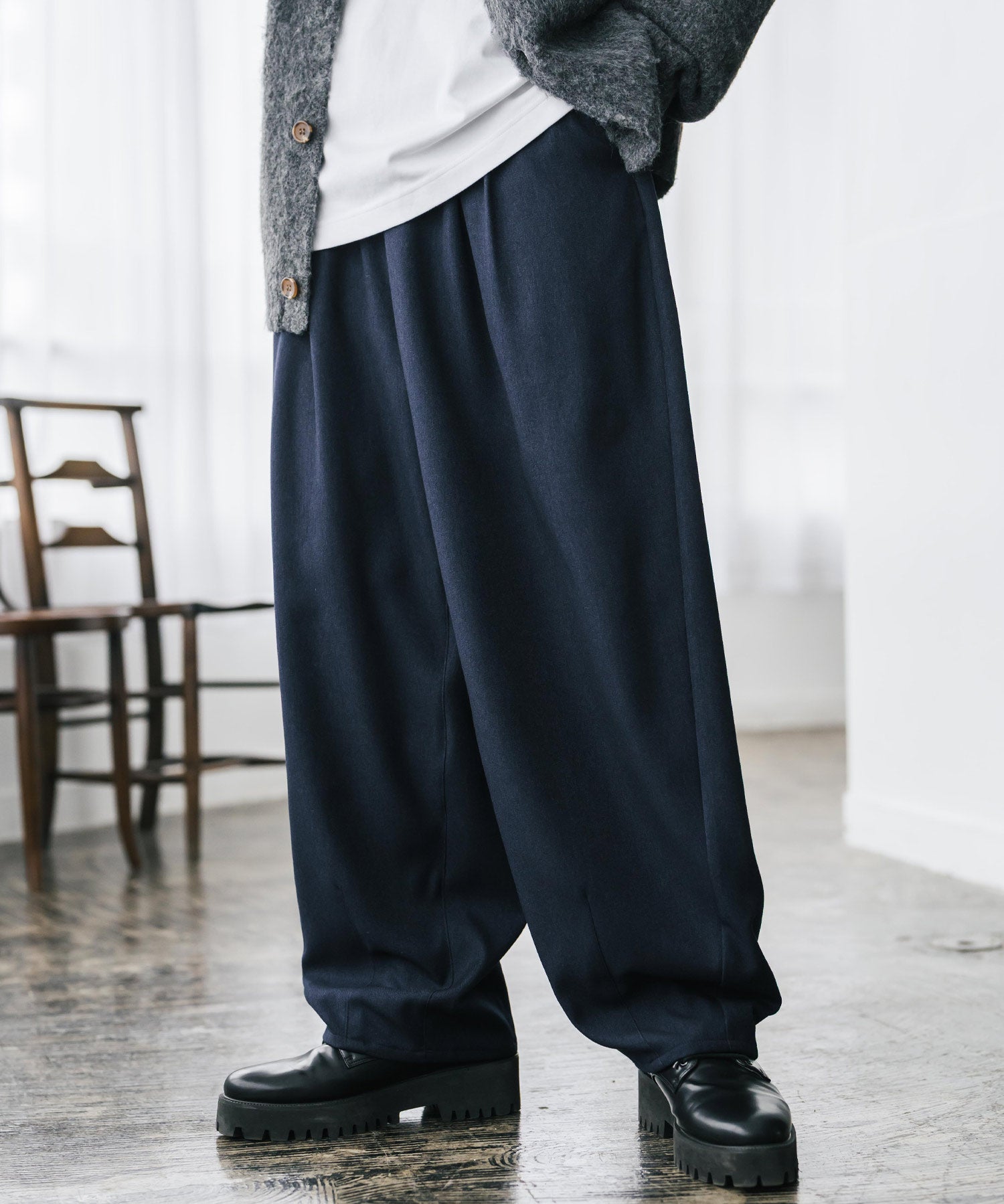 サージツイル2タックイージーワイドバルーンパンツ 15187