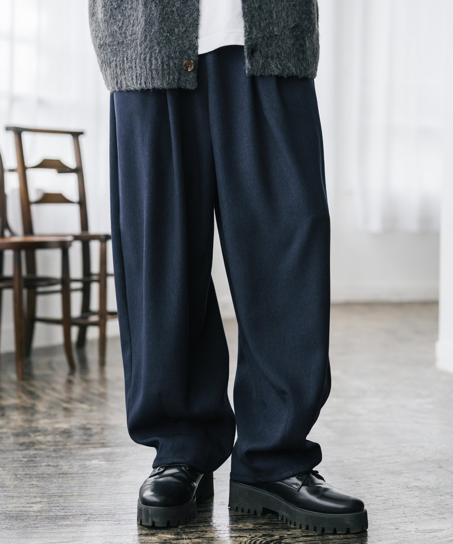 サージツイル2タックイージーワイドバルーンパンツ 15187