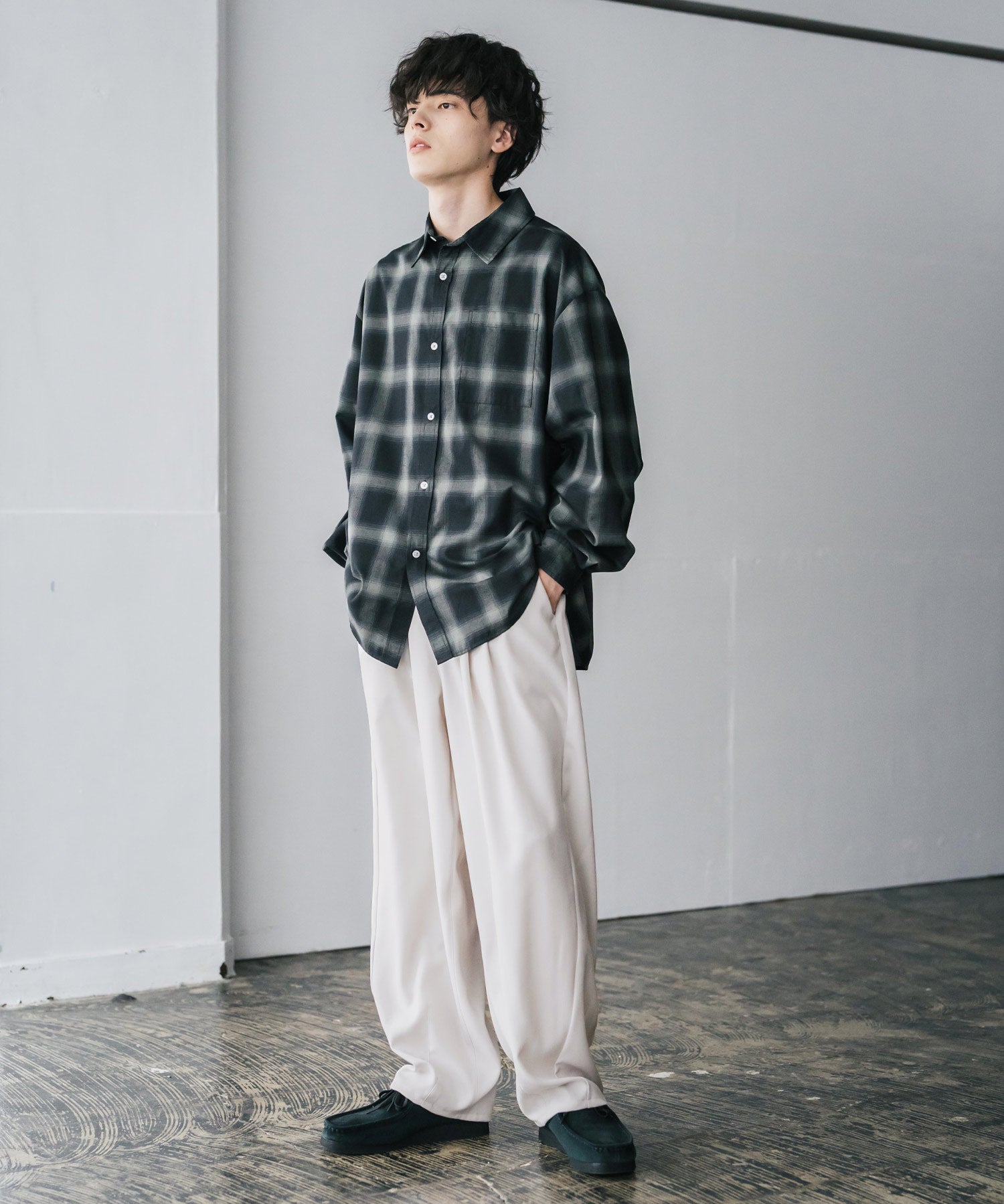 サージツイル2タックイージーワイドバルーンパンツ 15187