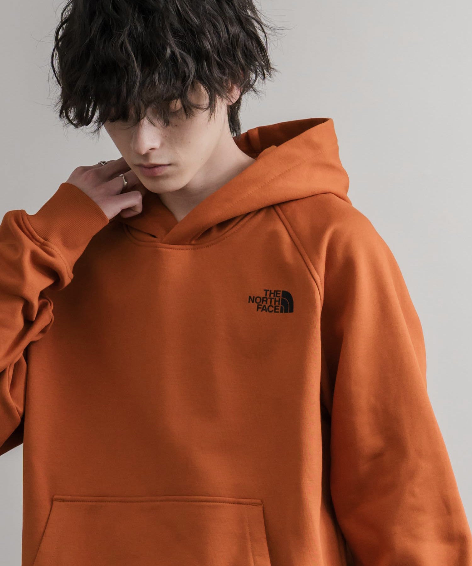 THE NORTH FACE ザ・ノースフェイス RAGLAN REDBOX HOODIE オーバーサイズ裏起毛バックプリントラグランプルオーバーパーカー 15214