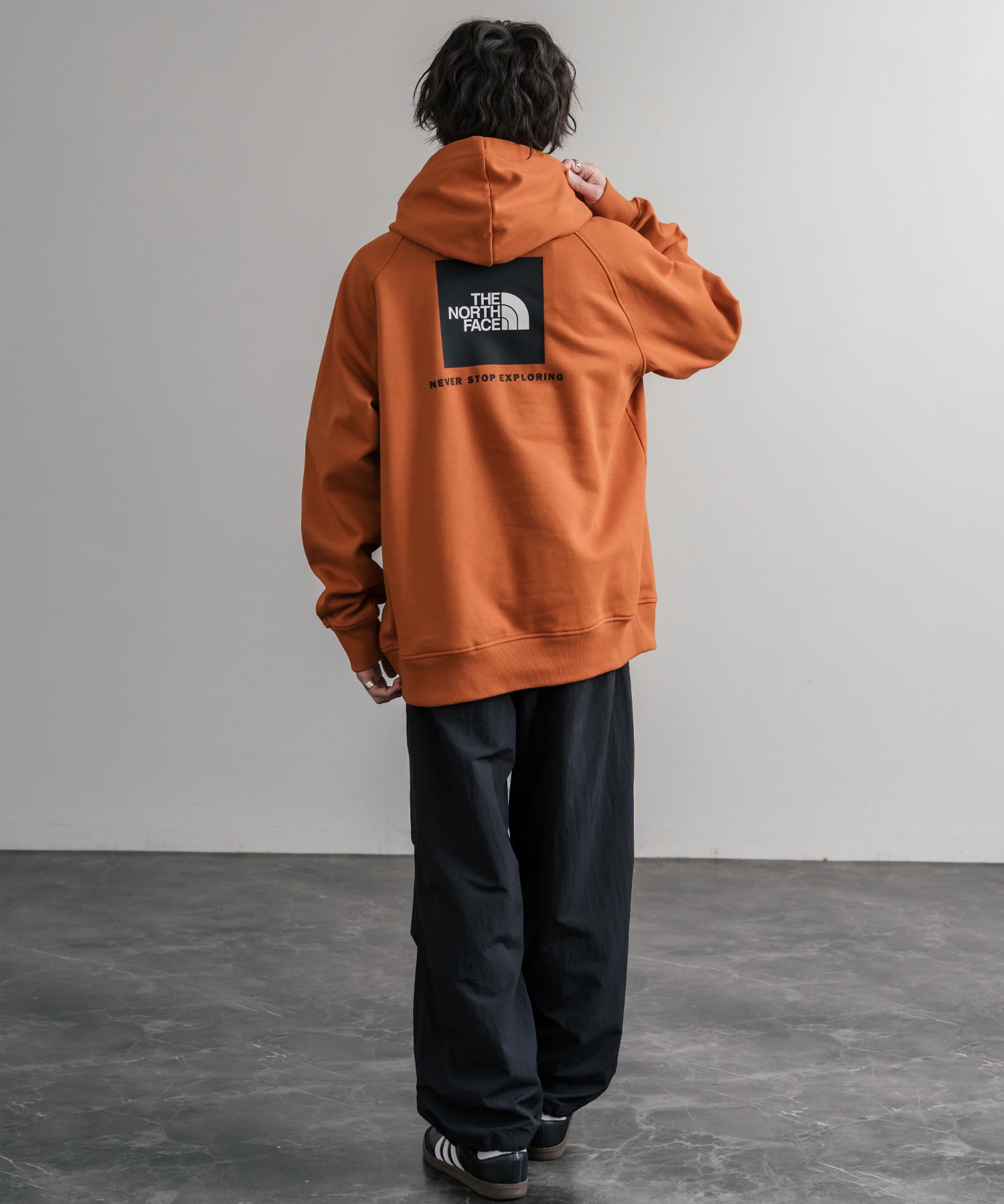 THE NORTH FACE ザ・ノースフェイス RAGLAN REDBOX HOODIE オーバーサイズ裏起毛バックプリントラグランプルオーバーパーカー 15214