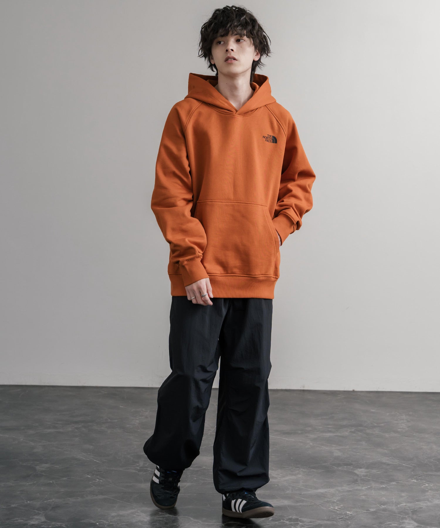 THE NORTH FACE ザ・ノースフェイス RAGLAN REDBOX HOODIE オーバーサイズ裏起毛バックプリントラグランプルオーバーパーカー 15214