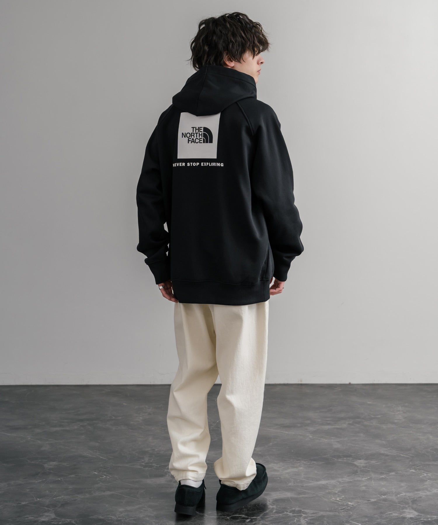 THE NORTH FACE ザ・ノースフェイス RAGLAN REDBOX HOODIE オーバーサイズ裏起毛バックプリントラグランプルオーバーパーカー 15214