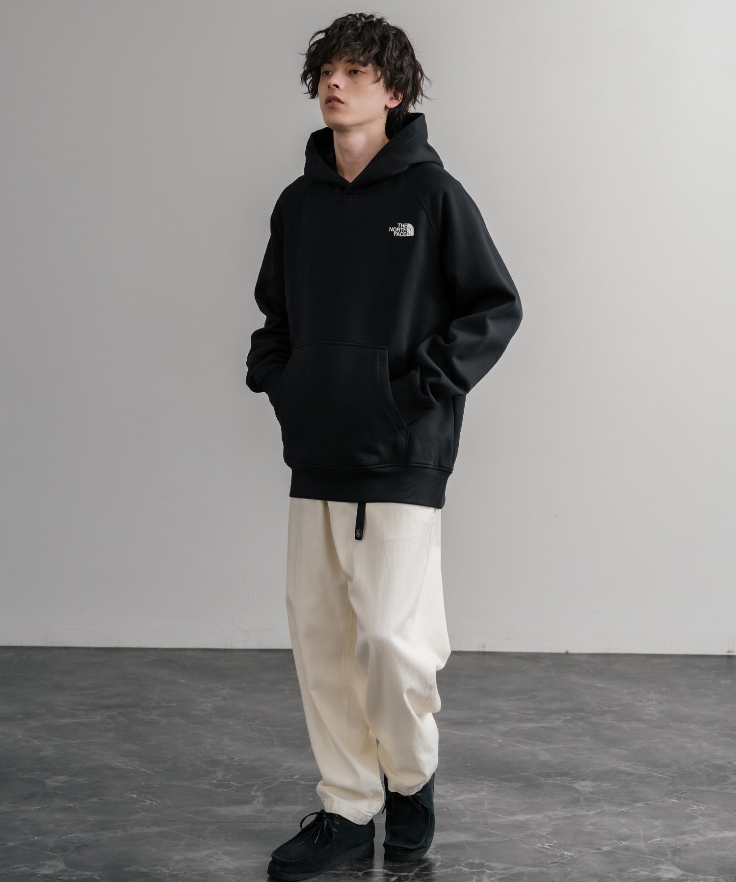 THE NORTH FACE ザ・ノースフェイス RAGLAN REDBOX HOODIE オーバーサイズ裏起毛バックプリントラグランプルオーバーパーカー 15214