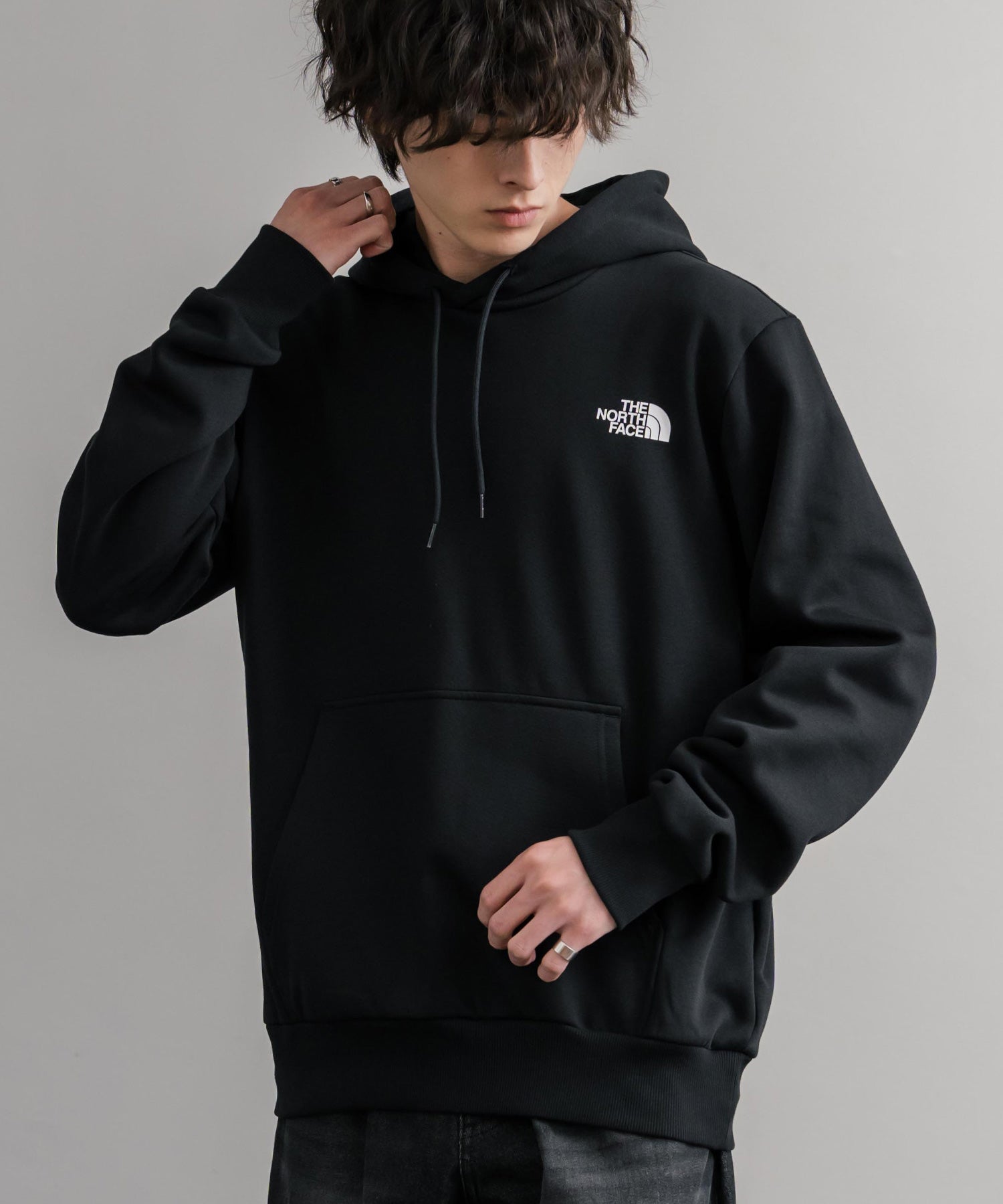 THE NORTH FACE ザ・ノースフェイス SIMPLE DOME HOODIE オーバーサイズ裏起毛シンプルワンポイントロゴプルオーバーパーカー 15215