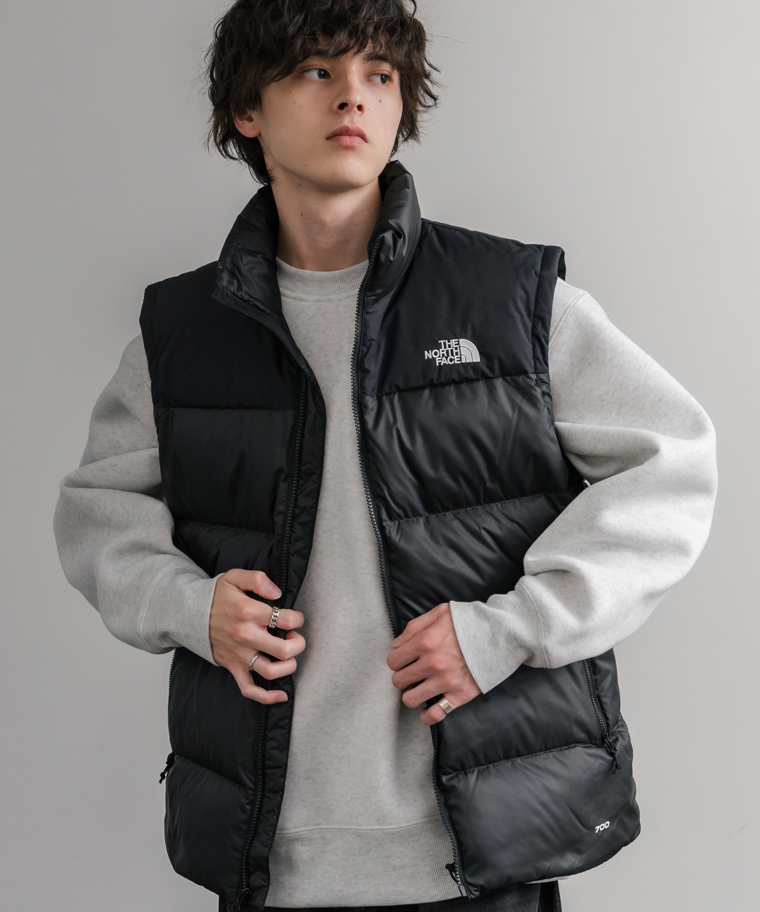 THE NORTH FACE ザ・ノースフェイス MEN'S DIABLO DOWN VEST ワンポイントロゴ刺繍700フィルパワーダウンベスト 15217
