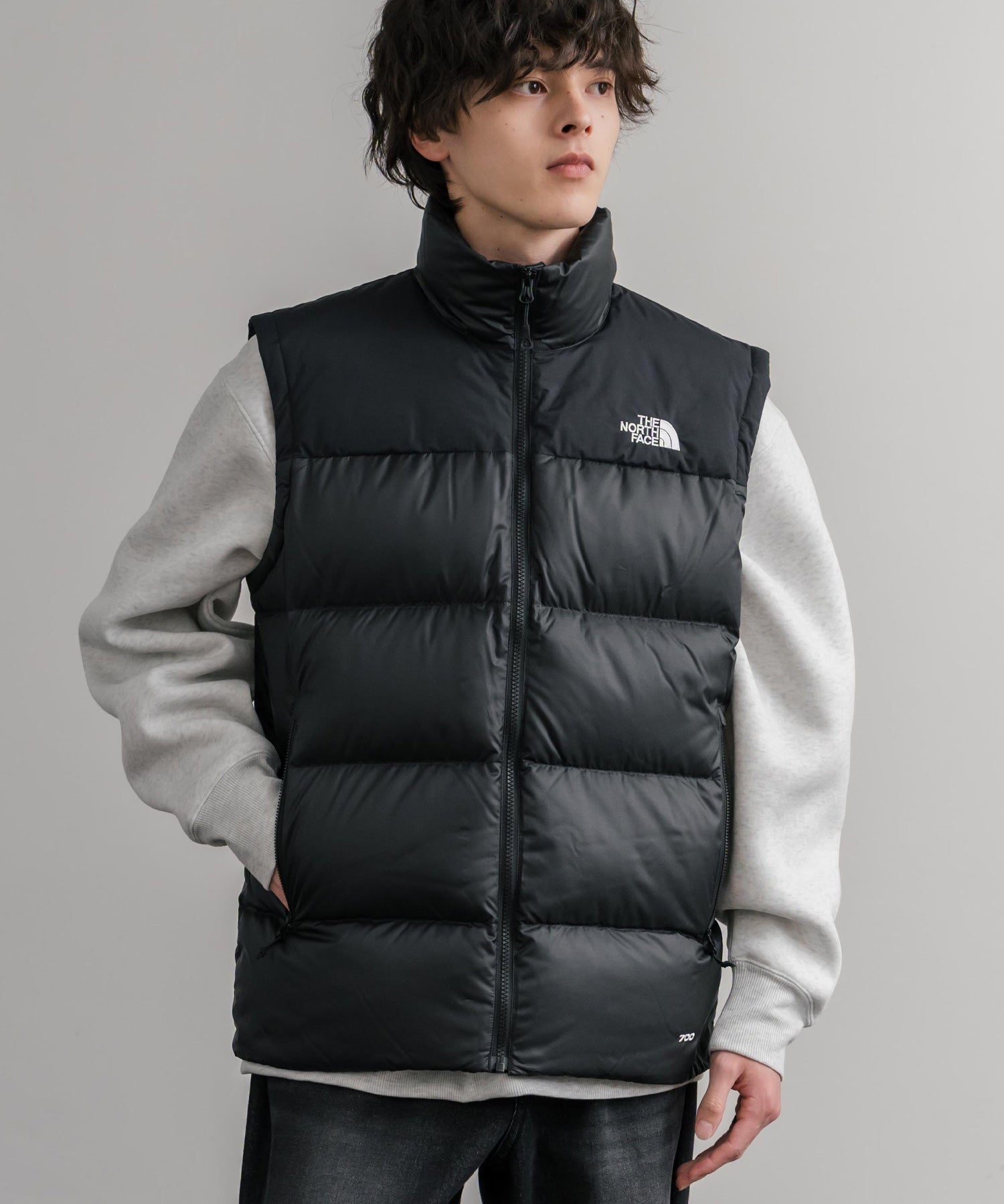 THE NORTH FACE ザ・ノースフェイス MEN'S DIABLO DOWN VEST ワンポイントロゴ刺繍700フィルパワーダウンベスト 15217