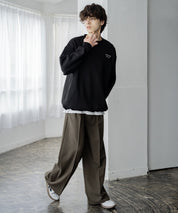 セミワイド2タックストレートスラックス 15248