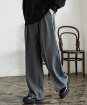 セミワイド2タックストレートスラックス 15248