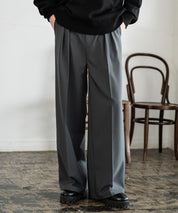 セミワイド2タックストレートスラックス 15248