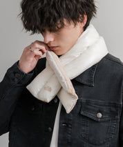 日本未展開モデル WHITE LABEL THE NORTH FACE COMPACT T-BALL MUFFLER ティーボールパディングマフラー/ファーマフラー 15249