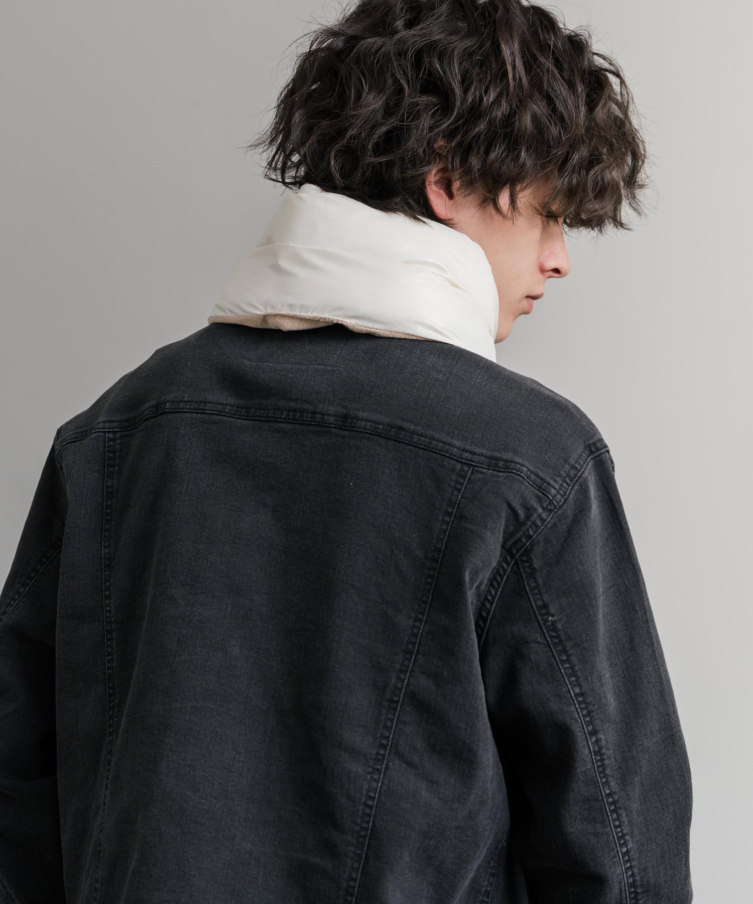 日本未展開モデル WHITE LABEL THE NORTH FACE COMPACT T-BALL MUFFLER ティーボールパディングマフラー/ファーマフラー 15249