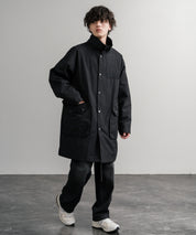 Audience オーディエンス 綿ナイロン高密度ポプリン M-90ロング丈スタンドネックモッズコート AUD7355 15252