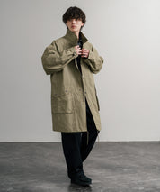 Audience オーディエンス 綿ナイロン高密度ポプリン M-90ロング丈スタンドネックモッズコート AUD7355 15252