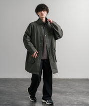 Audience オーディエンス 綿ナイロン高密度ポプリン M-90ロング丈スタンドネックモッズコート AUD7355 15252