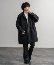 Audience オーディエンス 綿ナイロン高密度ポプリン M-51ロング丈モッズステンカラーコート AUD7356 15253