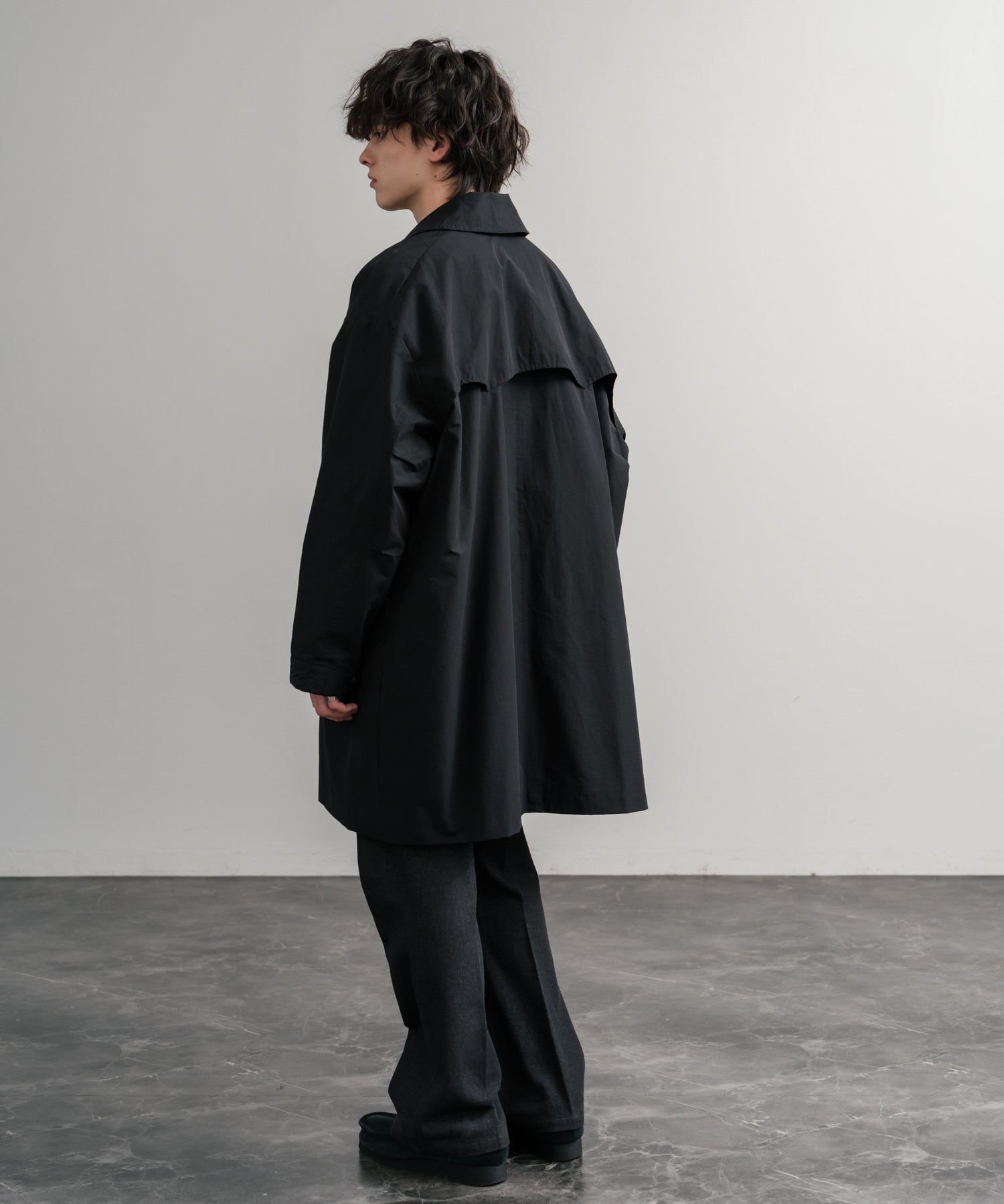 Audience オーディエンス 綿ナイロン高密度ポプリン M-51ロング丈モッズステンカラーコート AUD7356 15253