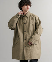 Audience オーディエンス 綿ナイロン高密度ポプリン M-51ロング丈モッズステンカラーコート AUD7356 15253