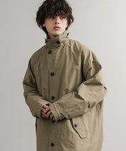 Audience オーディエンス 綿ナイロン高密度ポプリン M-51ロング丈モッズステンカラーコート AUD7356 15253