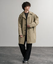 Audience オーディエンス 綿ナイロン高密度ポプリン M-51ロング丈モッズステンカラーコート AUD7356 15253
