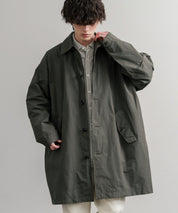 Audience オーディエンス 綿ナイロン高密度ポプリン M-51ロング丈モッズステンカラーコート AUD7356 15253