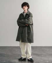 Audience オーディエンス 綿ナイロン高密度ポプリン M-51ロング丈モッズステンカラーコート AUD7356 15253