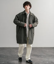 Audience オーディエンス 綿ナイロン高密度ポプリン M-51ロング丈モッズステンカラーコート AUD7356 15253