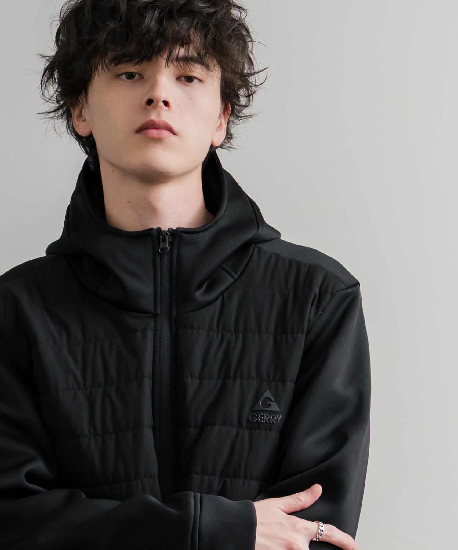 GERRY ジェリー 中綿ストレッチポリリップ インサレーションテックフルジップパーカー/ワンポイントロゴフルジップフーディー 15288