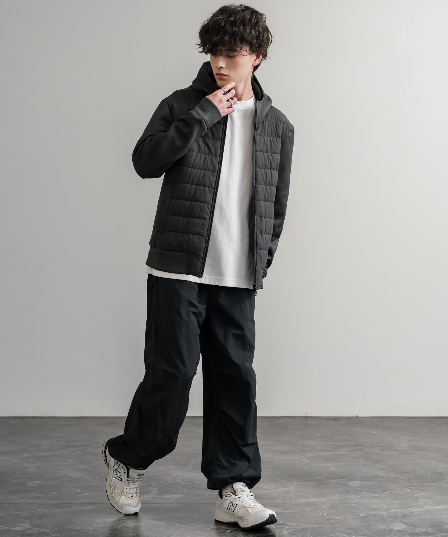 GERRY ジェリー 中綿ストレッチポリリップ インサレーションテックフルジップパーカー/ワンポイントロゴフルジップフーディー 15288