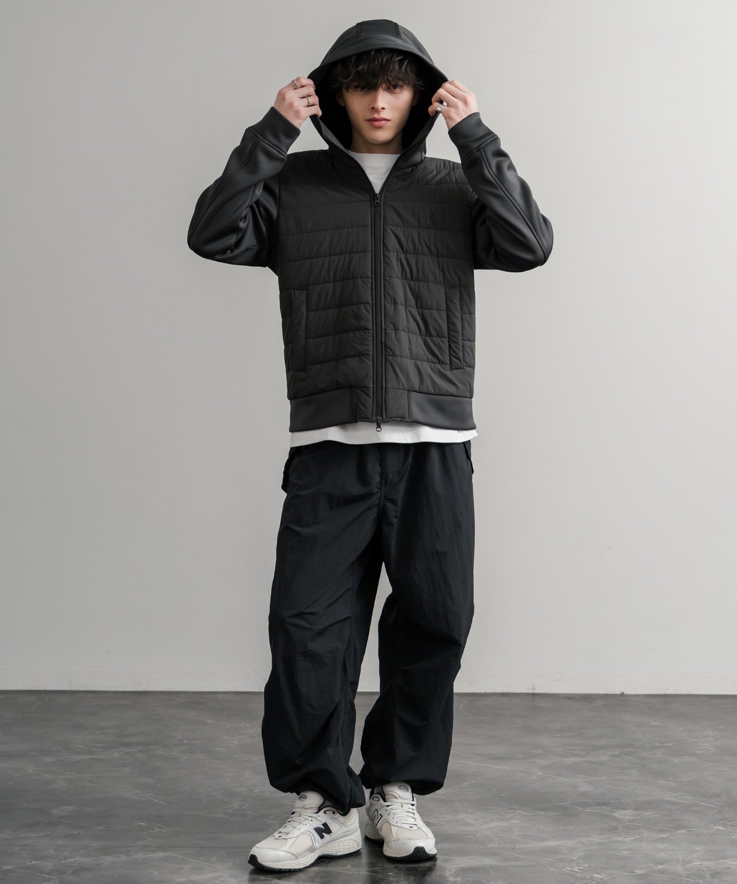 GERRY ジェリー 中綿ストレッチポリリップ インサレーションテックフルジップパーカー/ワンポイントロゴフルジップフーディー 15288