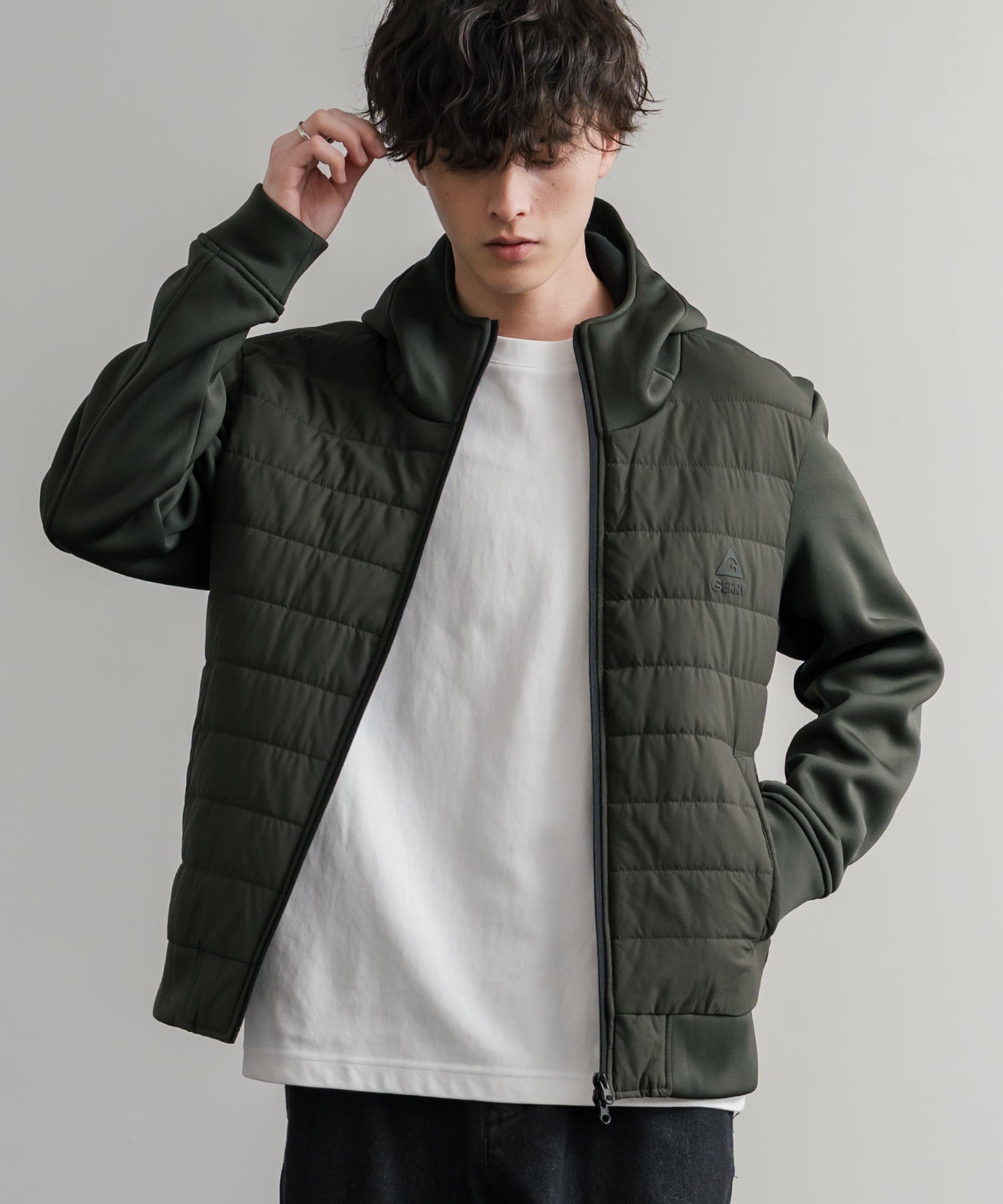 GERRY ジェリー 中綿ストレッチポリリップ インサレーションテックフルジップパーカー/ワンポイントロゴフルジップフーディー 15288