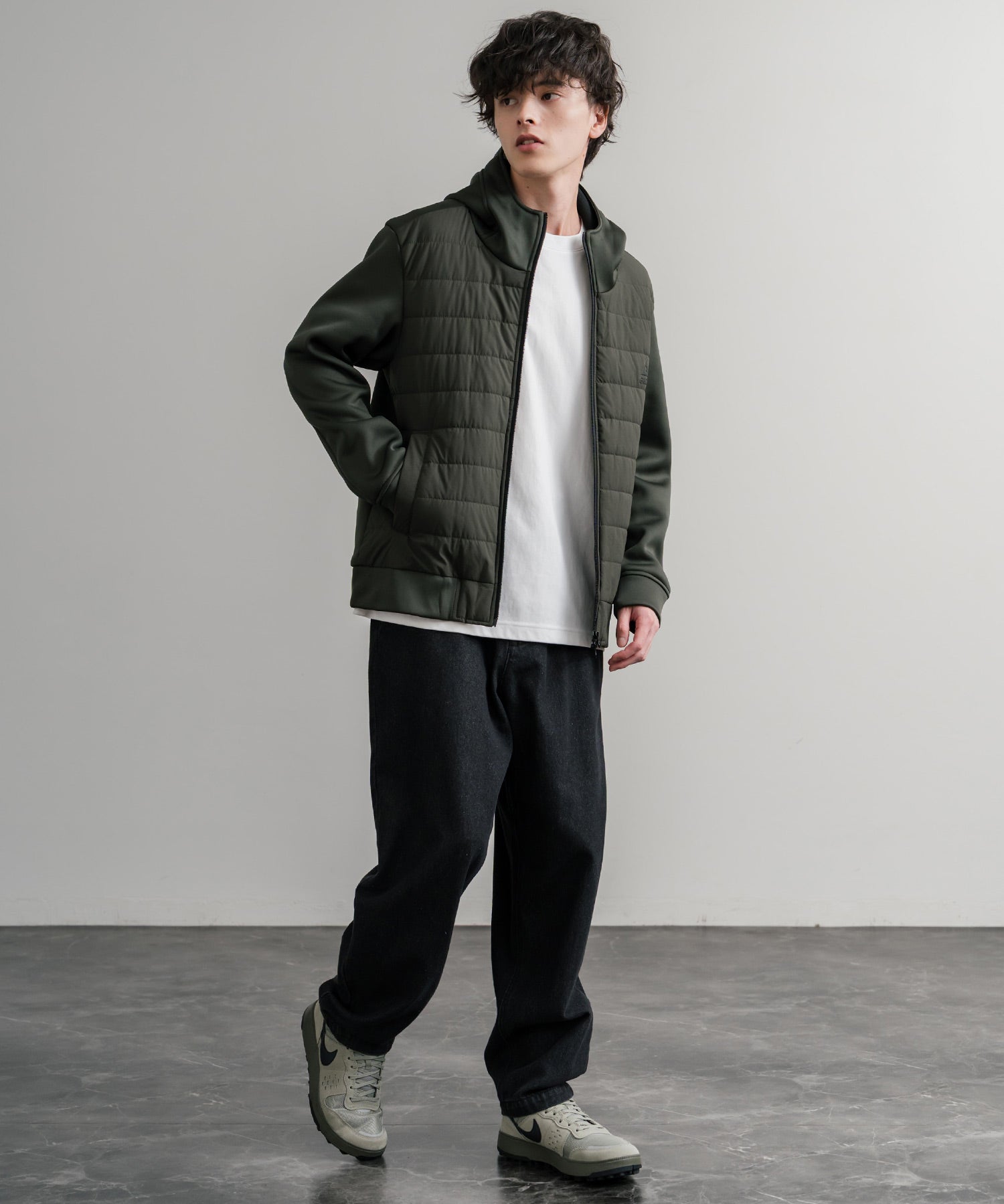 GERRY ジェリー 中綿ストレッチポリリップ インサレーションテックフルジップパーカー/ワンポイントロゴフルジップフーディー 15288