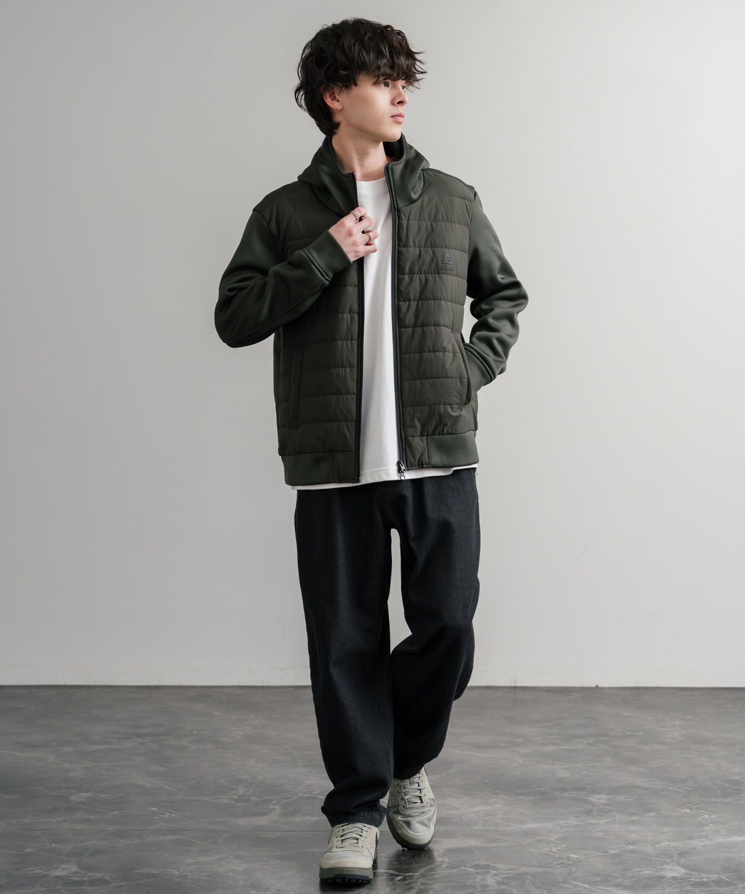 GERRY ジェリー 中綿ストレッチポリリップ インサレーションテックフルジップパーカー/ワンポイントロゴフルジップフーディー 15288