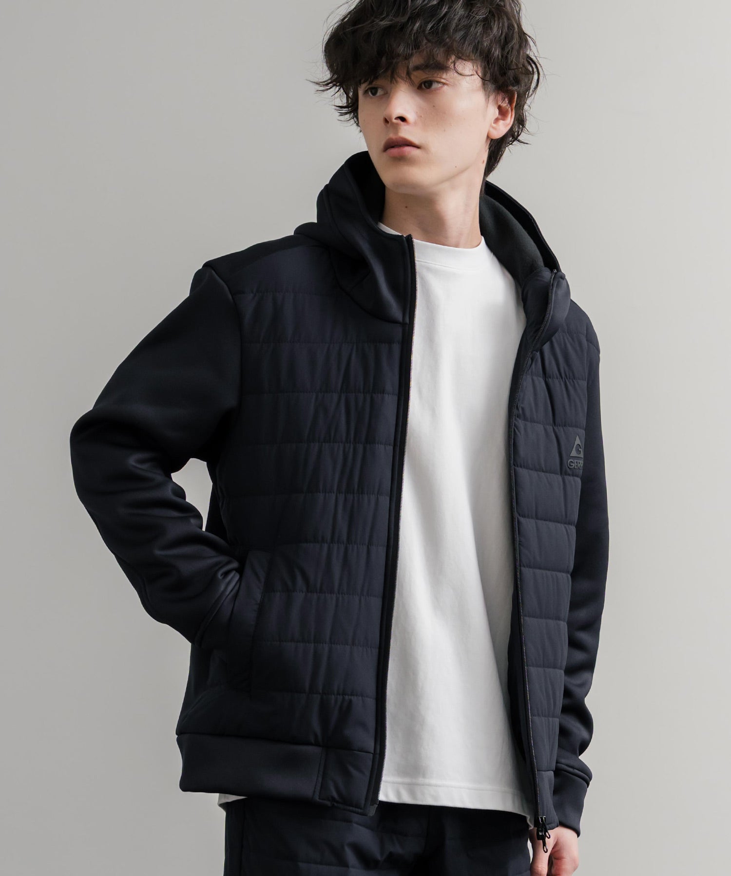 GERRY ジェリー 中綿ストレッチポリリップ インサレーションテックフルジップパーカー/ワンポイントロゴフルジップフーディー 15288