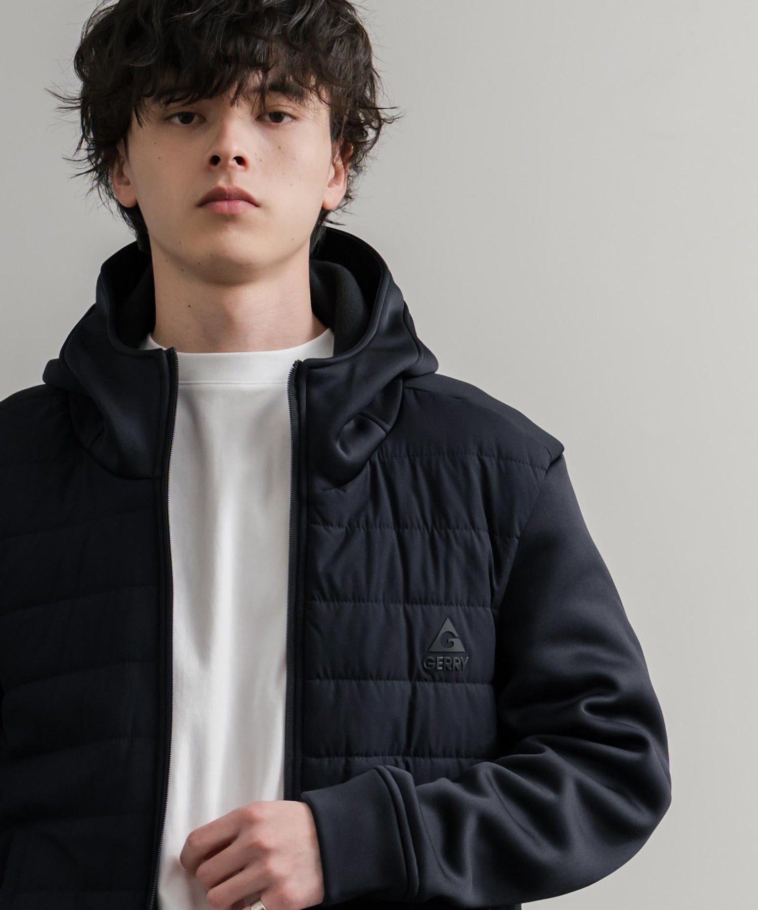 GERRY ジェリー 中綿ストレッチポリリップ インサレーションテックフルジップパーカー/ワンポイントロゴフルジップフーディー 15288