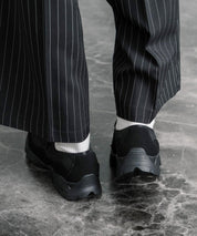 フェイクレザー/スエード厚底スニーカーローファー 15290