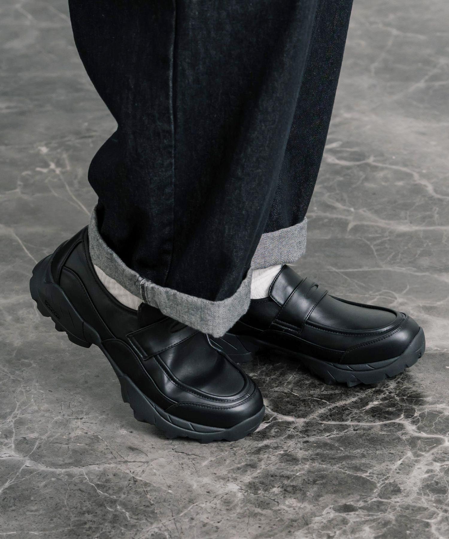 フェイクレザー/スエード厚底スニーカーローファー 15290 – Rocky Monroe