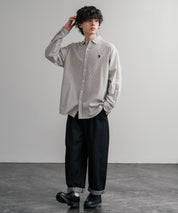 フェイクレザー/スエード厚底スニーカーローファー 15290