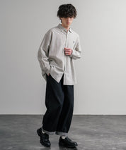 フェイクレザー/スエード厚底スニーカーローファー 15290