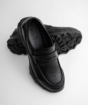 フェイクレザー/スエード厚底スニーカーローファー 15290