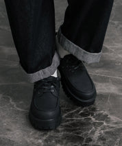 フェイクレザー厚底モカシンボートシューズ/デッキシューズ 15291