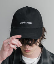 Calvin Klein カルバンクライン LOGO TWILL CAP ワンポイントブランドネーム刺繍ベースボールキャップ 15929