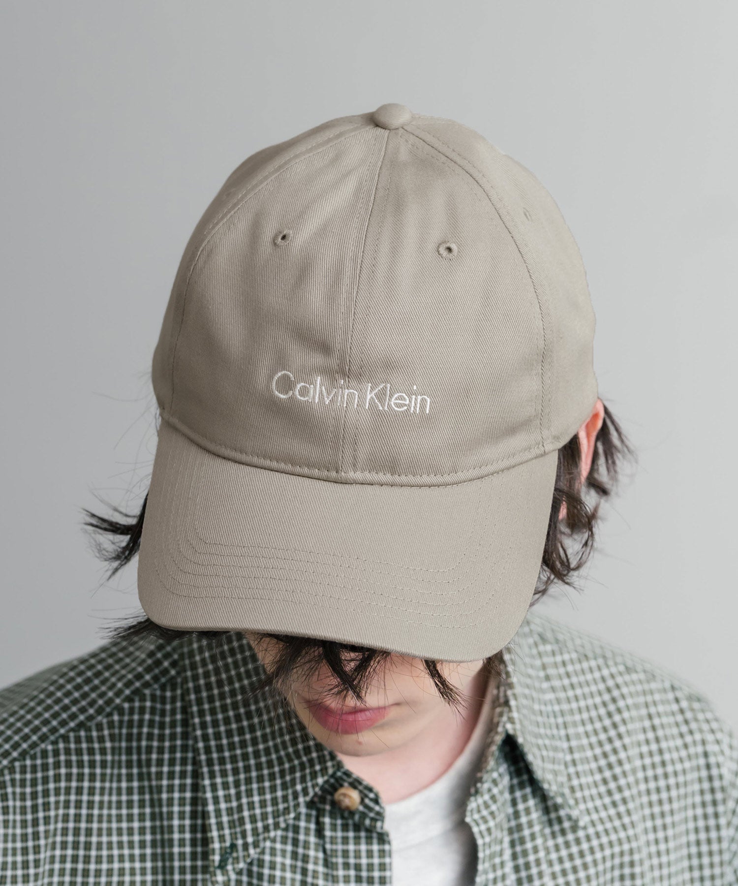 Calvin Klein カルバンクライン LOGO TWILL CAP ワンポイントブランドネーム刺繍ベースボールキャップ 15929