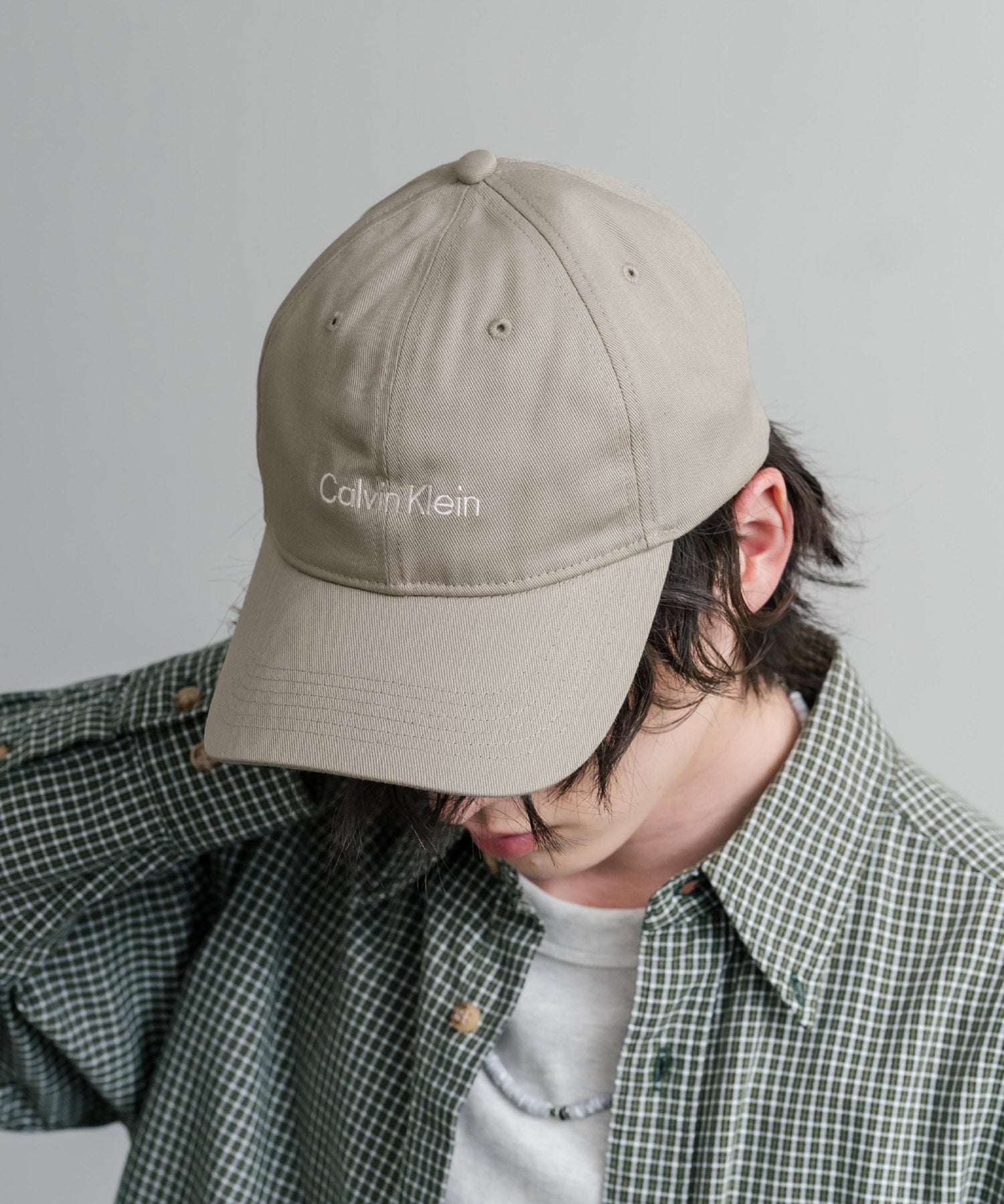 Calvin Klein カルバンクライン LOGO TWILL CAP ワンポイントブランドネーム刺繍ベースボールキャップ 15929