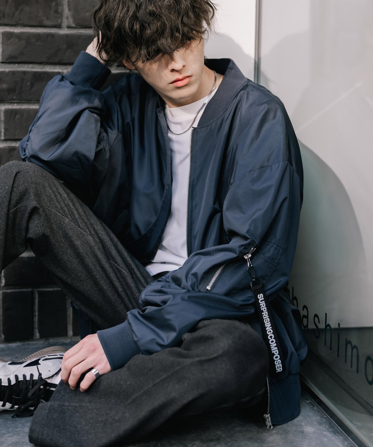 新色追加 ポリDEWSPO オーバーサイズMA-1フライトジャケット/撥水加工ミリタリーブルゾン 15293